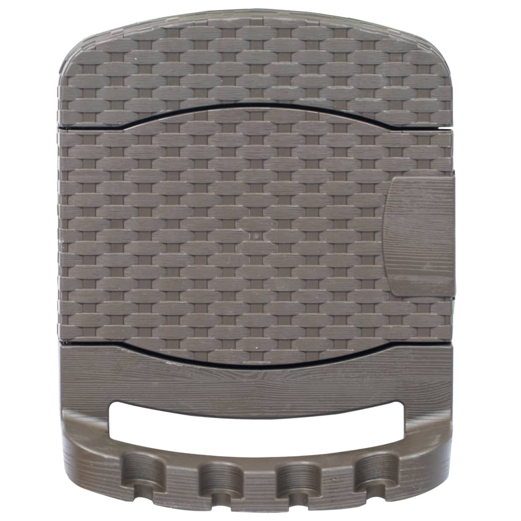 vidaXL Hose Reel Wall Mounted Hose Holder Patio Hose Hanger Hose Hook Plastic-3