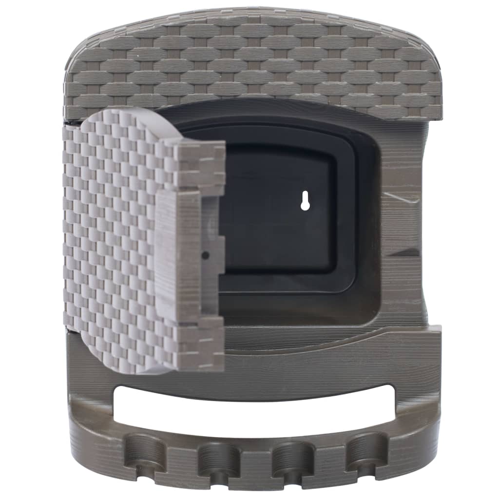 vidaXL Hose Reel Wall Mounted Hose Holder Patio Hose Hanger Hose Hook Plastic-4