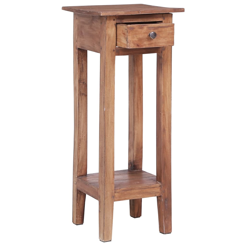 vidaXL Plant Stand 11.8"x11.8"x29.5" Solid Reclaimed Wood-0