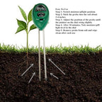The COMPLETE 3-IN-1 pH, Moisture + Lighting Soil Meter