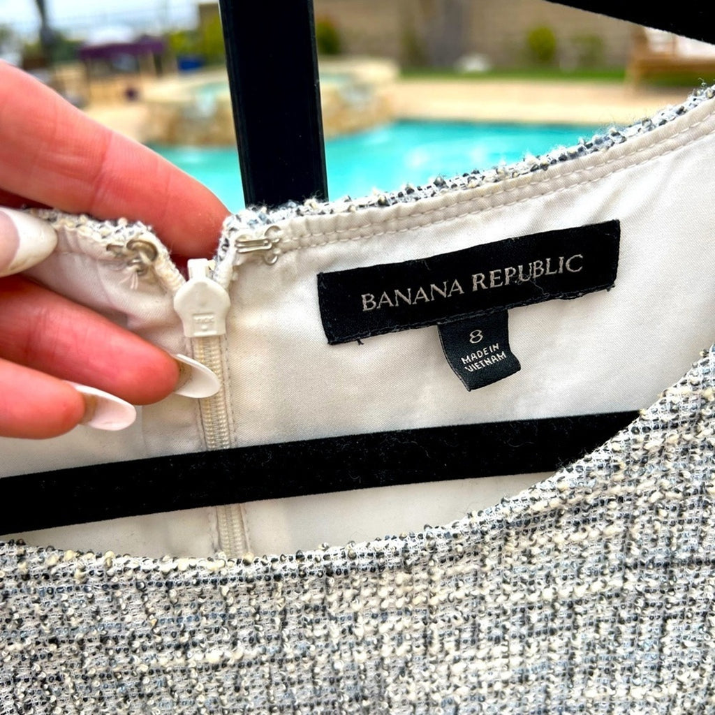 Banana Republic Tweed Style Sleeveless Mini Dress