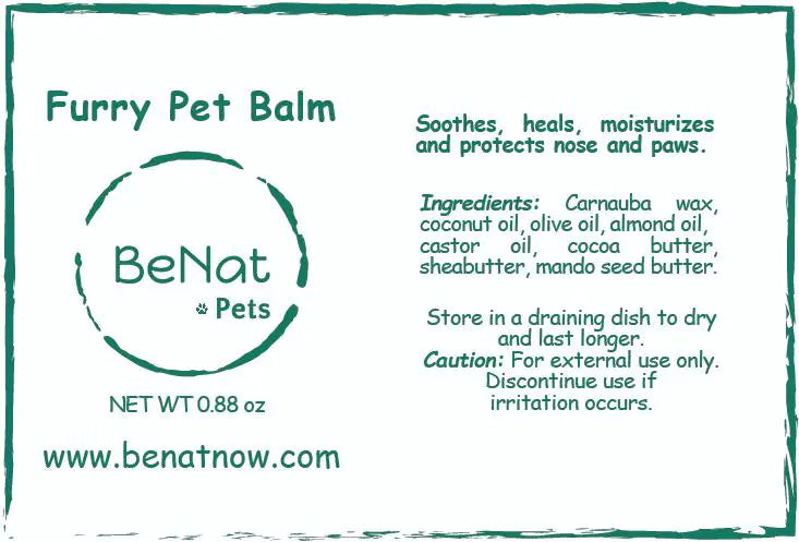 BeNat Pets Furry Pet Balm – 0.9 oz.