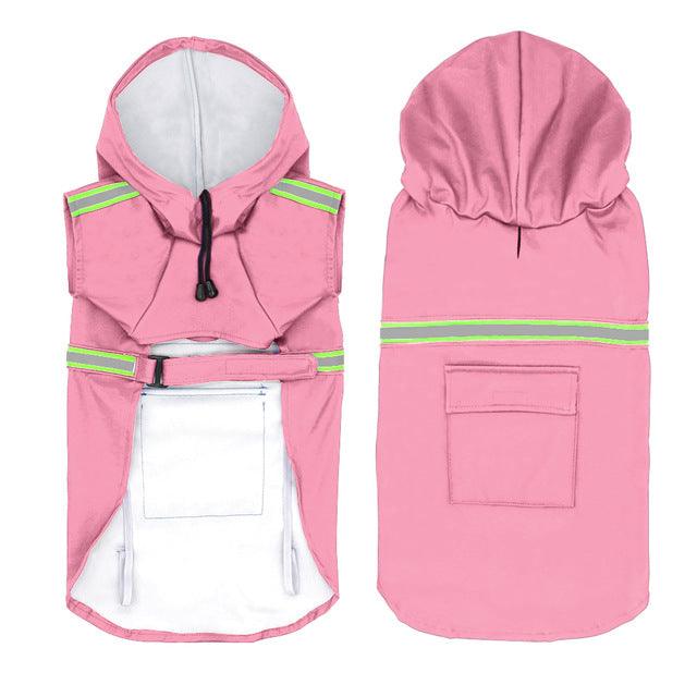 Reflective Waterproof Dog Raincoat-7