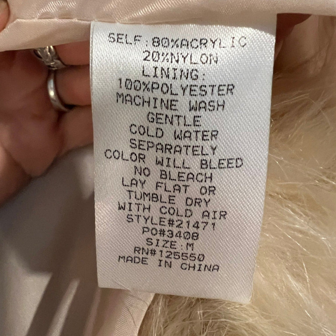 Fashion Nova Cropped Faux Fur Jacket