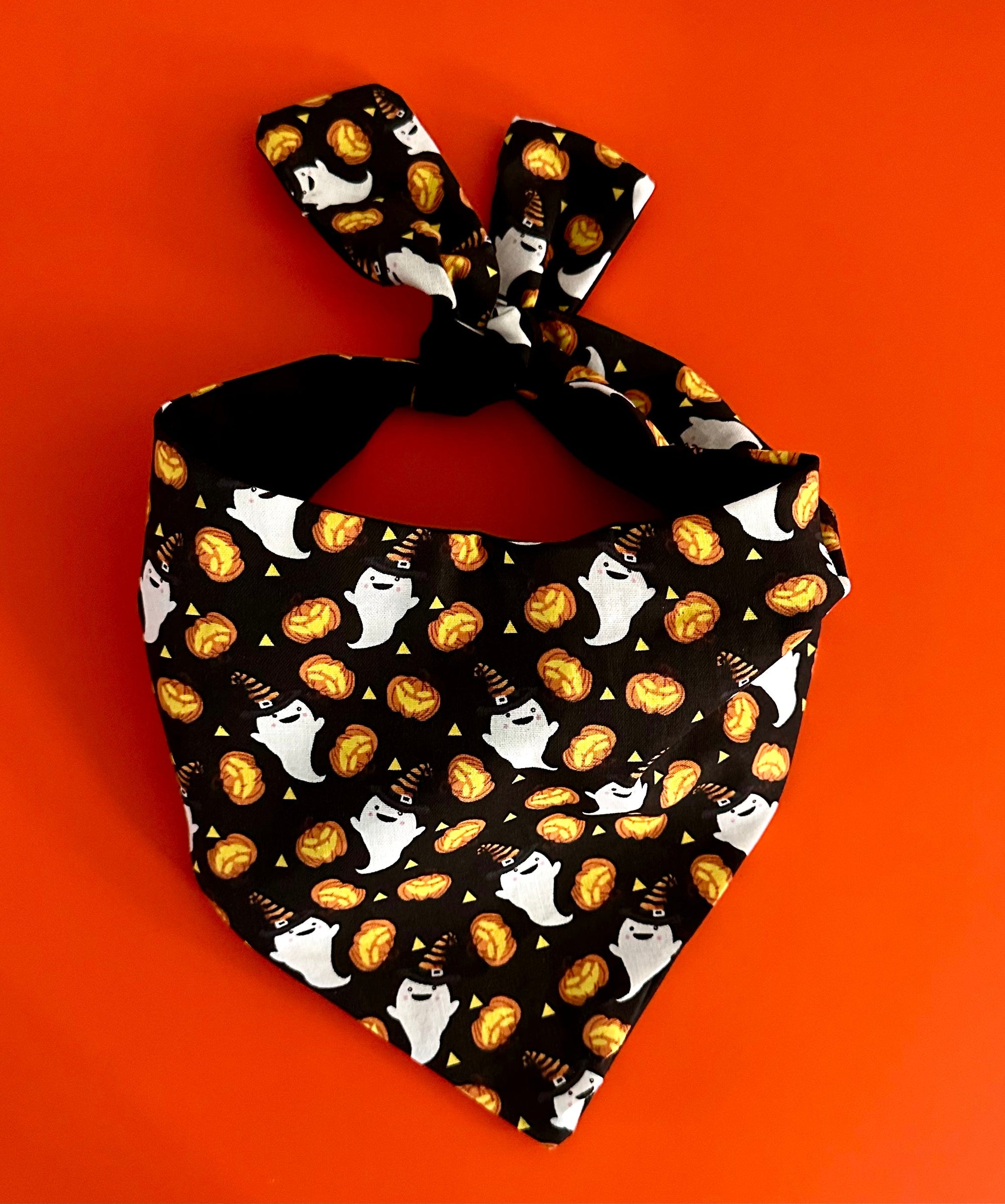 Pumpkin & Ghost Fall Halloween Bandana – Personalization Available!