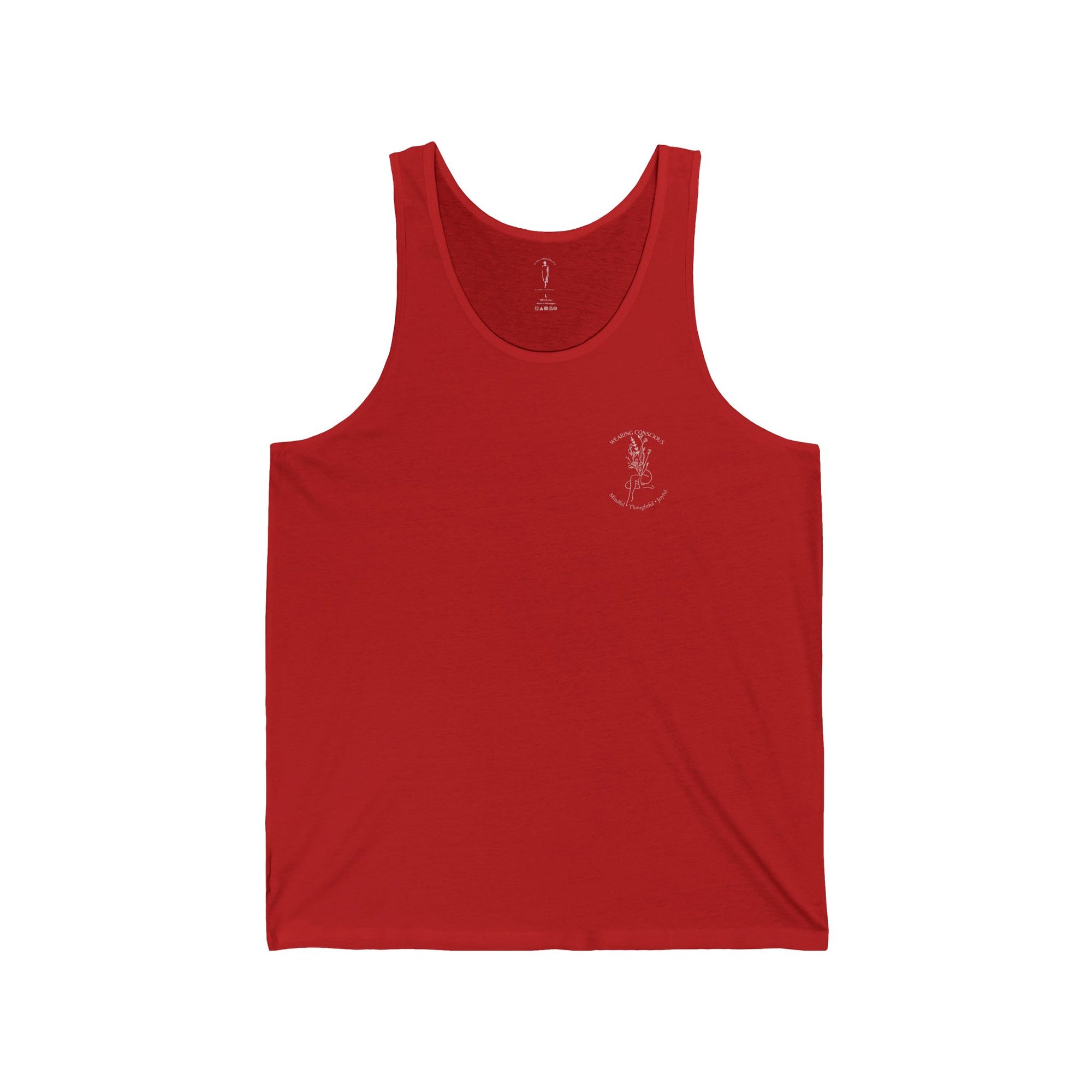 Two-Sided Mindful Thoughtful Joyful Athletic Tank - Unisex Fit