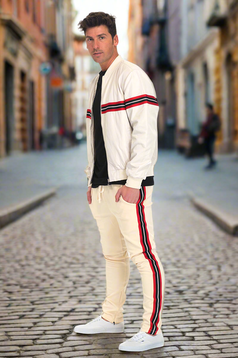 Shield Track Suit Set - Beige