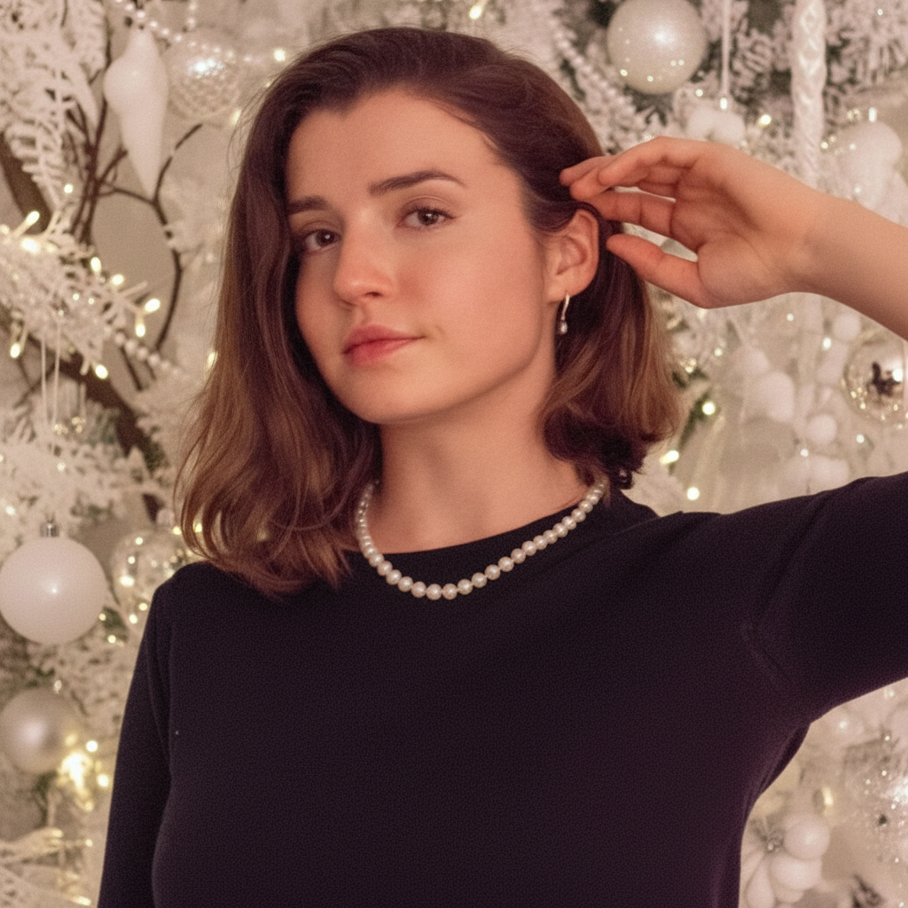 AAA Freshwater Pearl Strand with Crystal Magnetic Clasp Premium 8-9mm Cultured Pearls on 18" Hand-Knotted Silk Strand