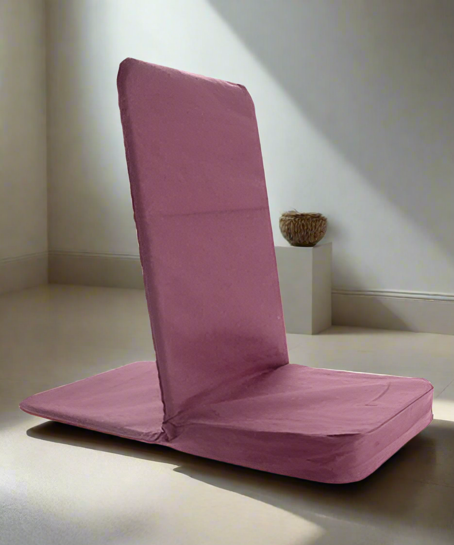 Stackable Floor Meditation Chair with Back Rest - Non-Folding