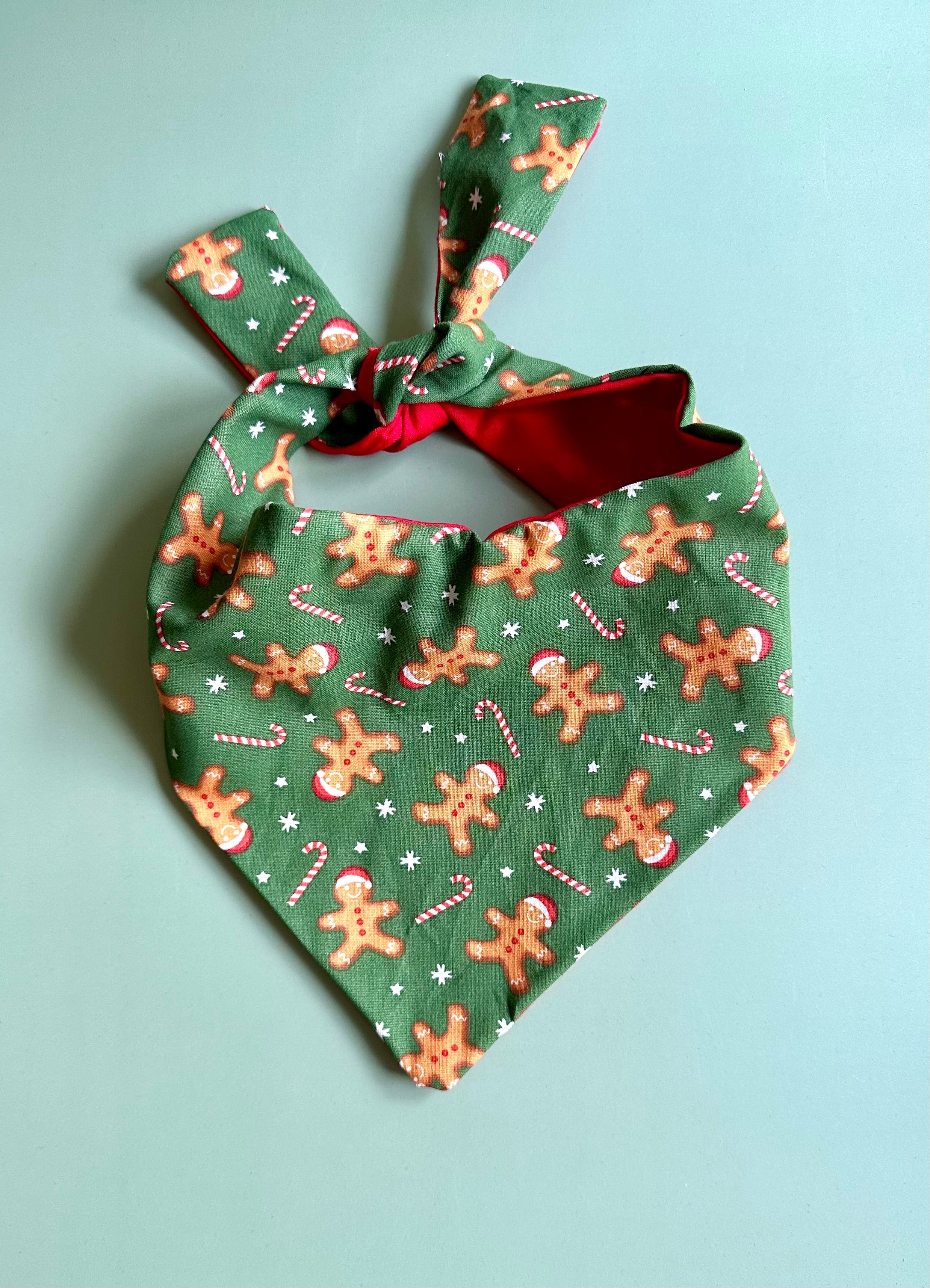 Gingerbread Man Holiday Dog Bandana