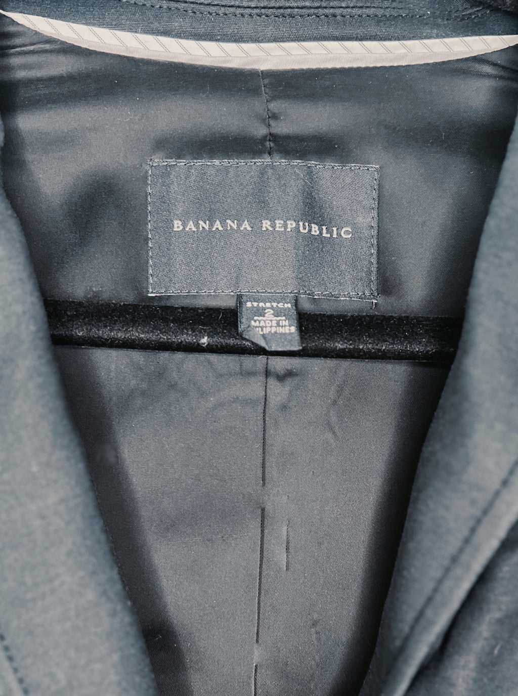 Banana Republic Double-Stitched Fully Lined Women's Button-Up Blazer – Black