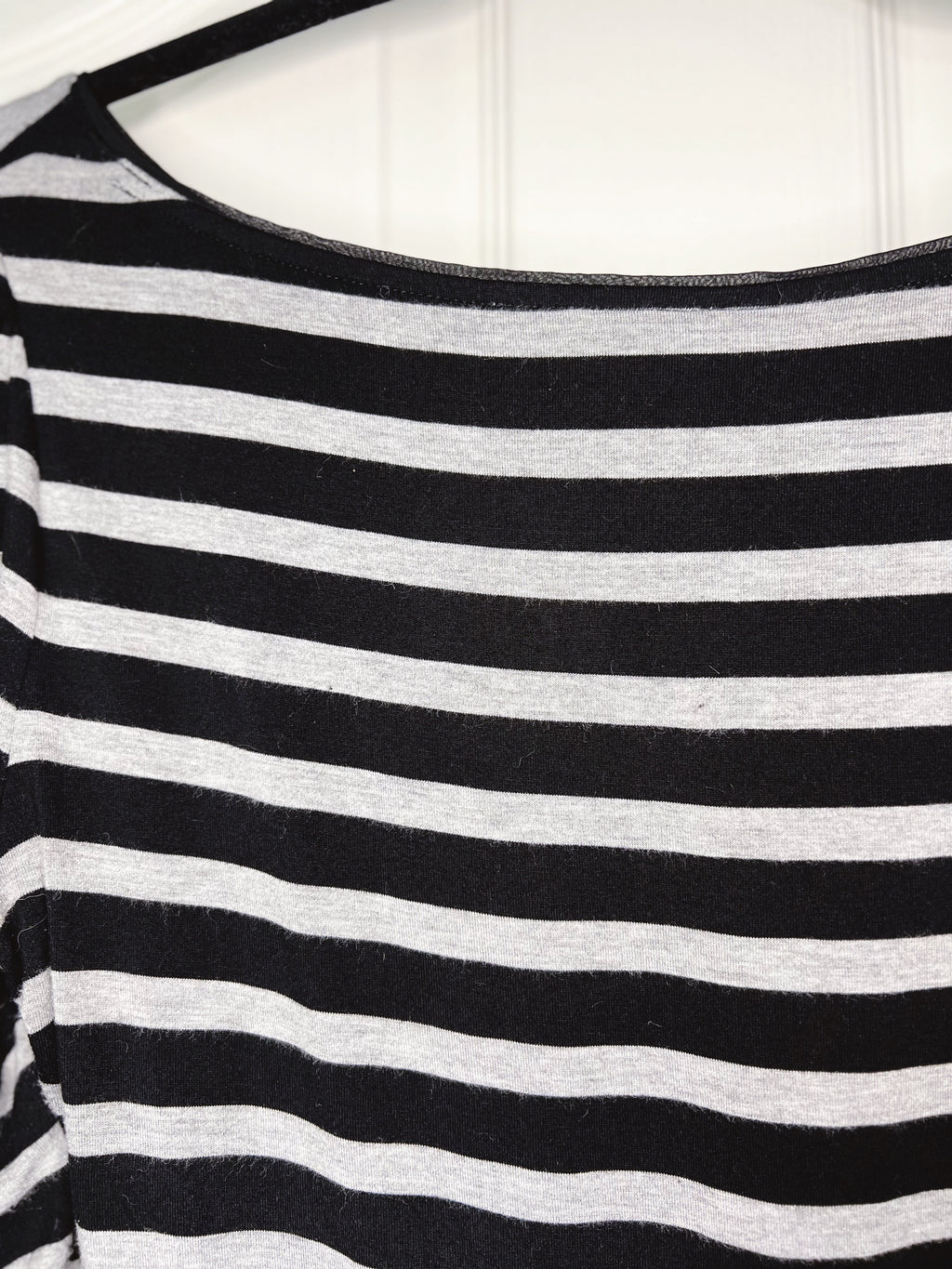 White House Black Market Striped 3/4-Sleeve Blouse