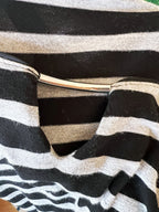 White House Black Market Striped 3/4-Sleeve Blouse