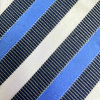 Alexander Julian Colours Handmade Men's Necktie – Blue/White/Black Stripe