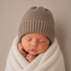 BABY CASHMERE BEANIE- NILE BROWN-0