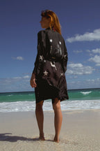 The Rigel Silk Robe in Starry Night-4