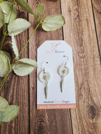 Amazonite Calm Earrings with feather-3
