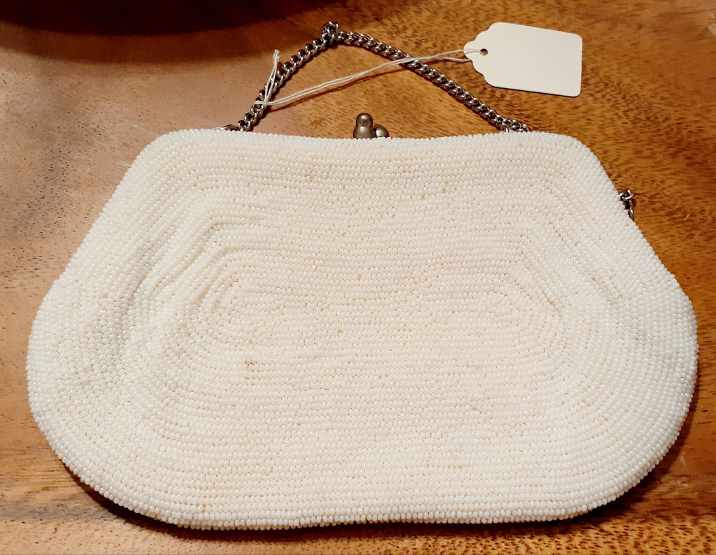 Antique Hand Beaded Mini Handbag – Made in Japan