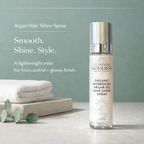 Organic Hair Shine Spray – Frizz Control + Hydration – 4 Oz
