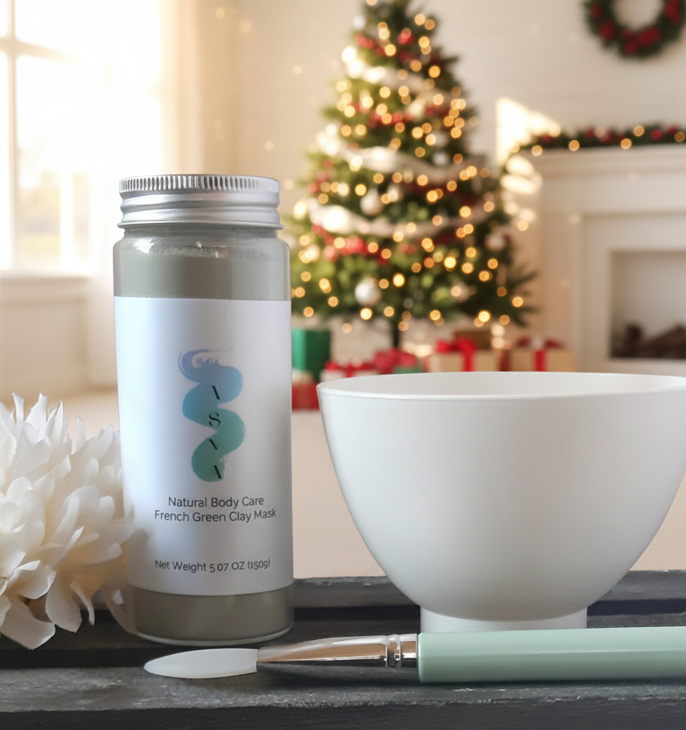 Asya Clay Mask Set – Complete 5 Oz Mask with Applicator Brush & Silicone Bowl