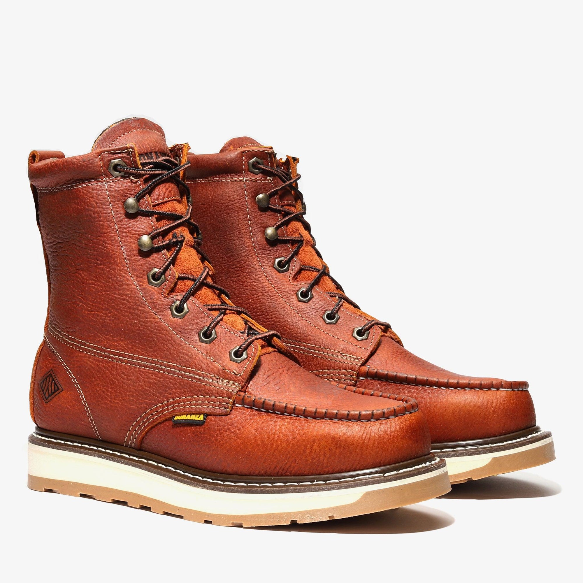 Frontier Dual 8" Moc Toe Steel Toe Boot – Golden Brown