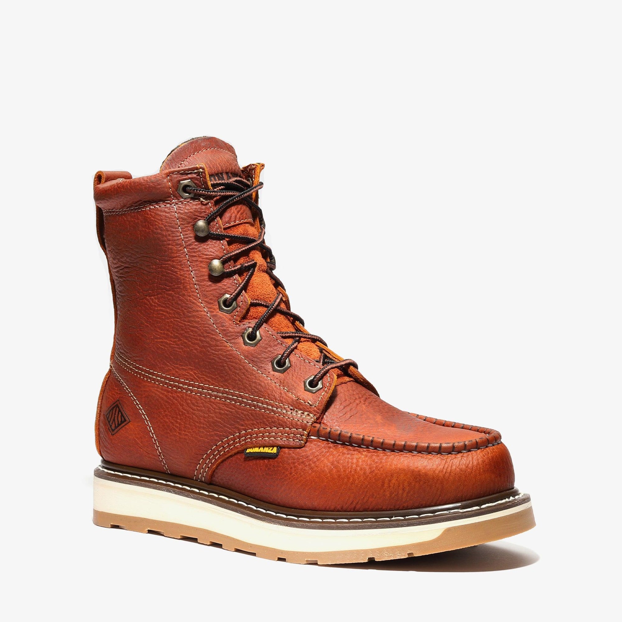 Frontier Dual 8" Moc Toe Steel Toe Boot – Golden Brown