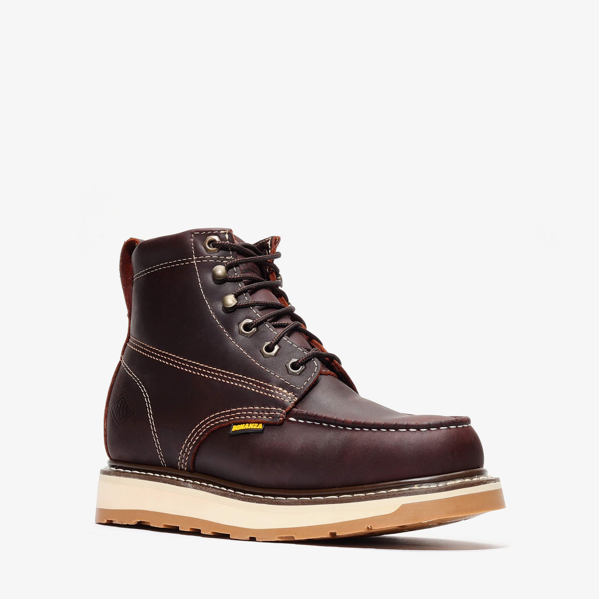 Frontier Dual 6" Moc Toe Steel Toe Boot – Burgundy