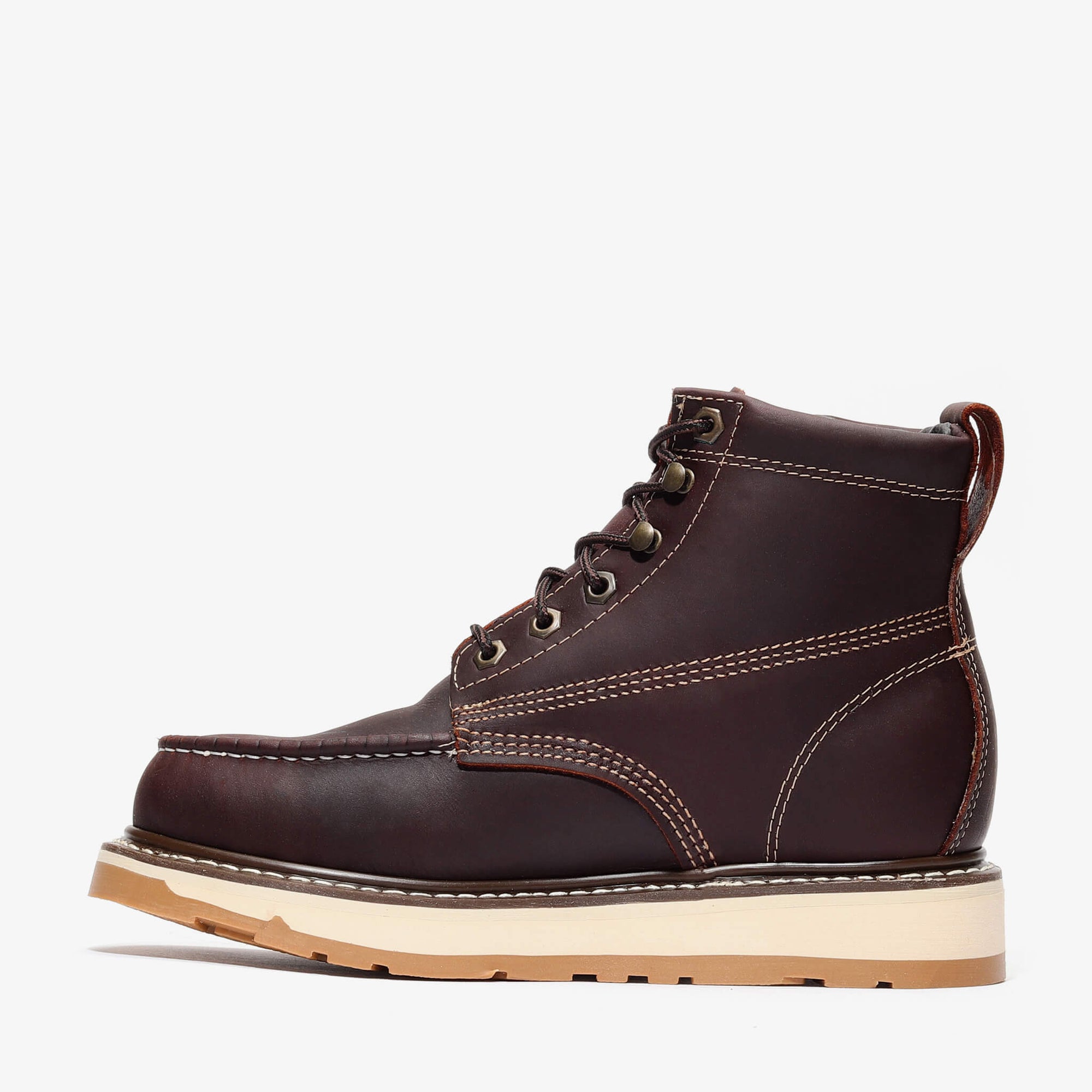 Frontier Dual 6" Moc Toe Steel Toe Boot – Burgundy