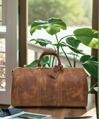 The Dagny Weekender Large Leather Duffle Bag