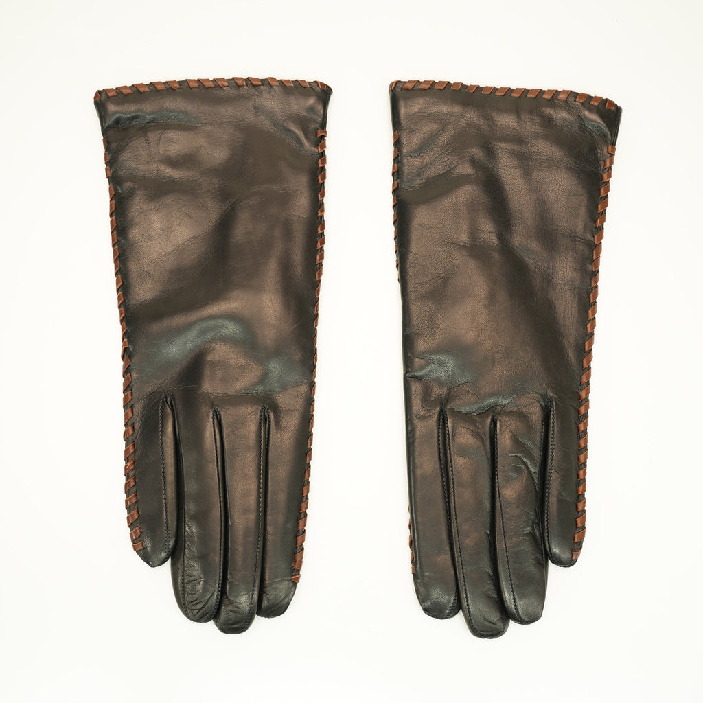 MADE IN ITALY LEATHER GLOVES WITH WHIPSTITCH-7