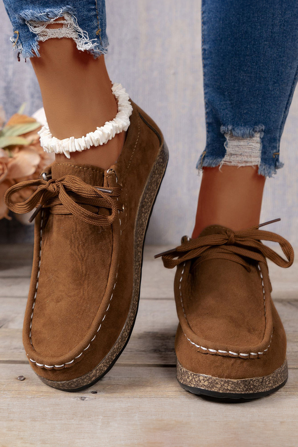 Sutton Thick Sole Lace-Up Casual Shoes