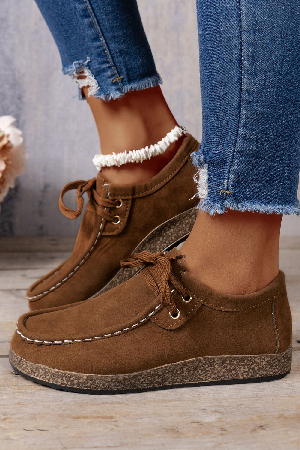 Sutton Thick Sole Lace-Up Casual Shoes