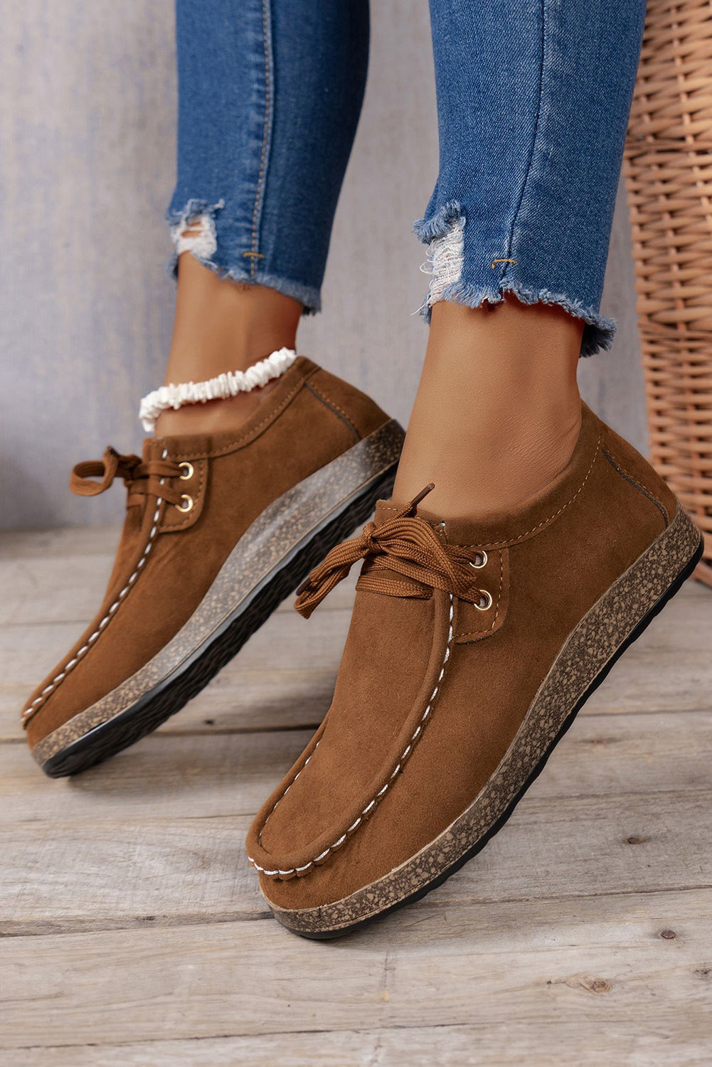 Sutton Thick Sole Lace-Up Casual Shoes