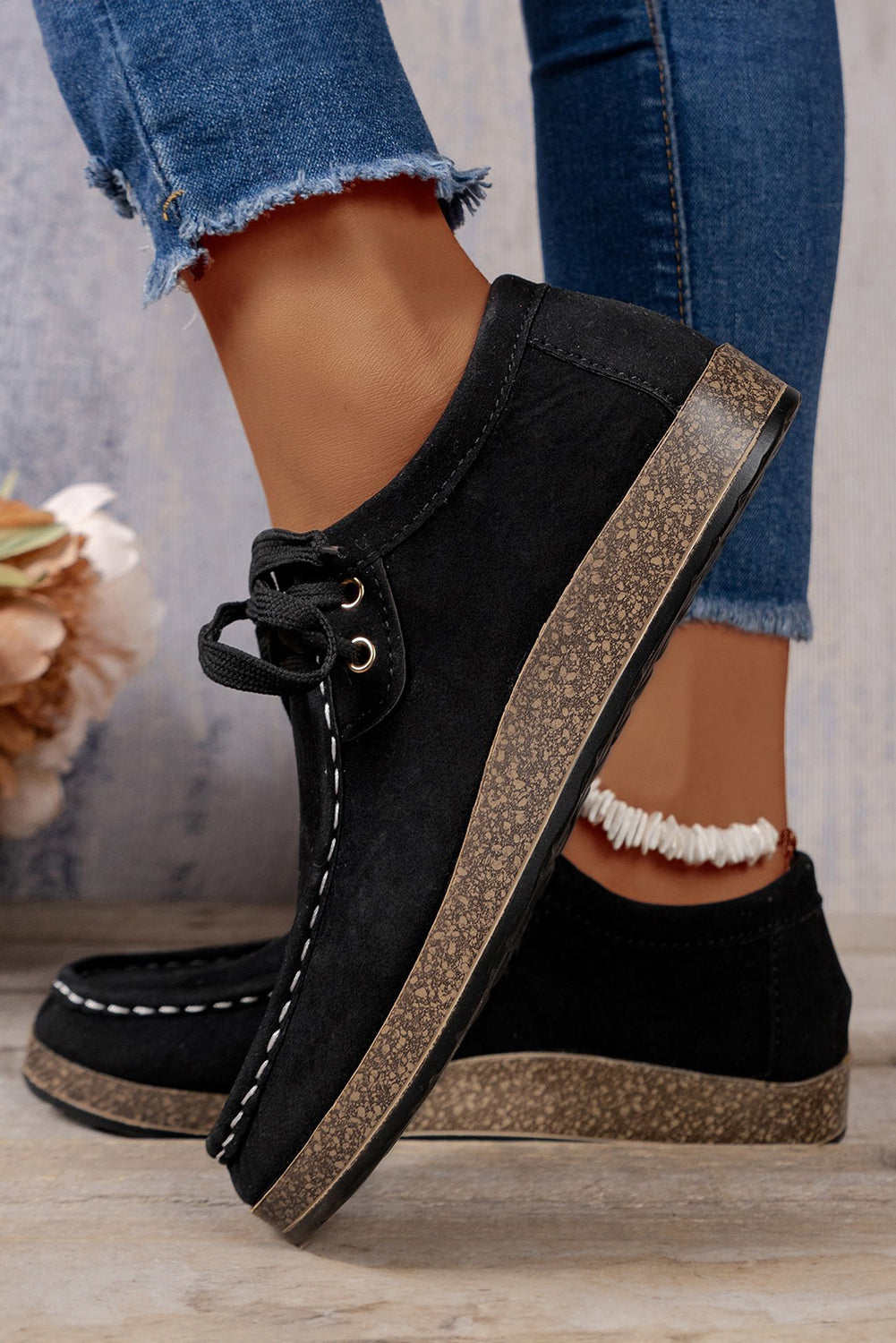 Sutton Thick Sole Lace-Up Casual Shoes