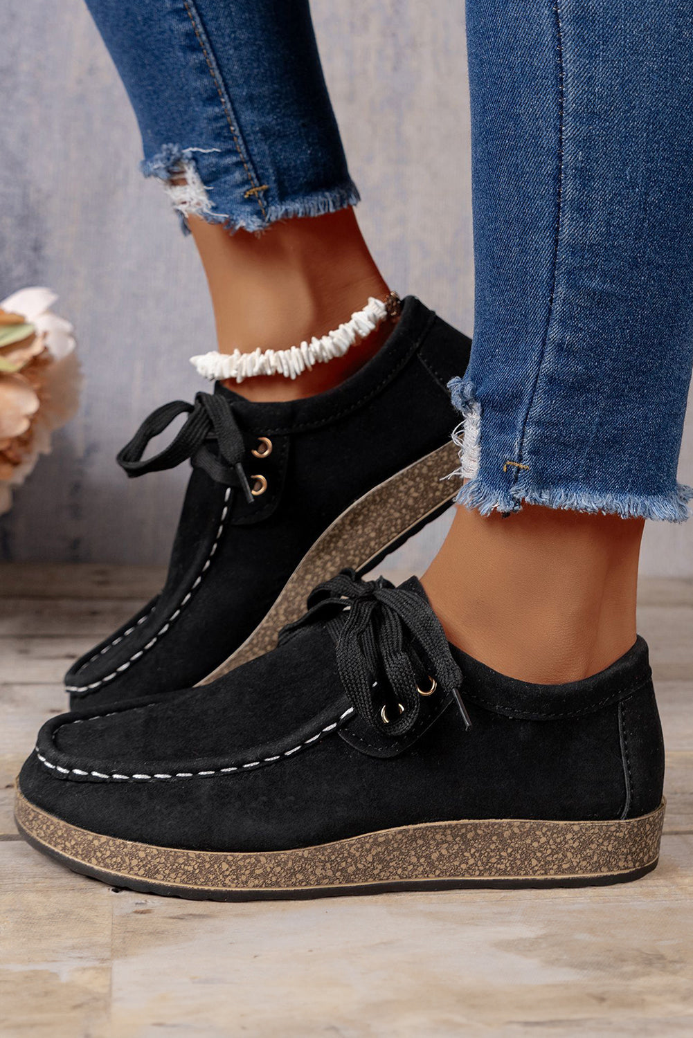 Sutton Thick Sole Lace-Up Casual Shoes