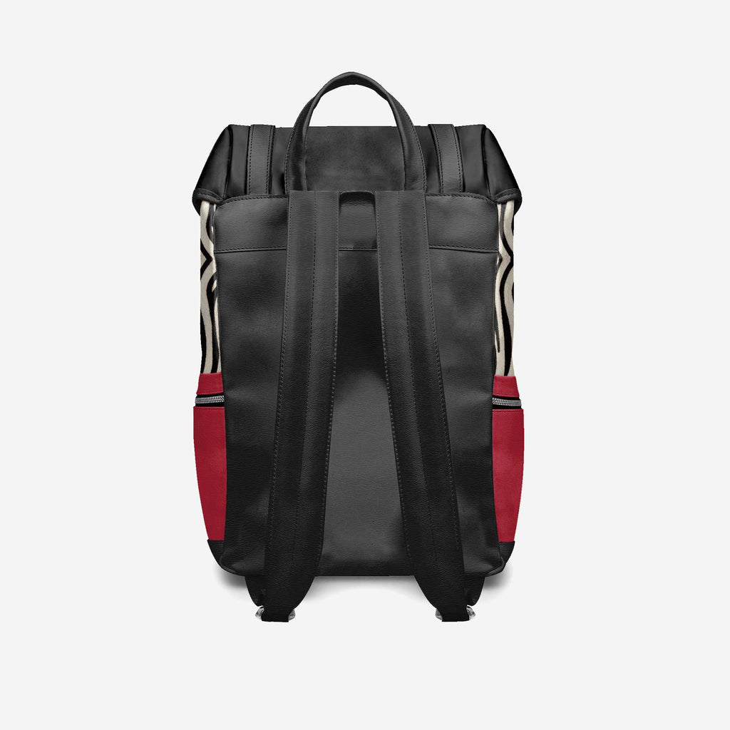 BYMANYC ® New York – NYC COUTURE Backpack in Fierce Red & Noir Zebra
