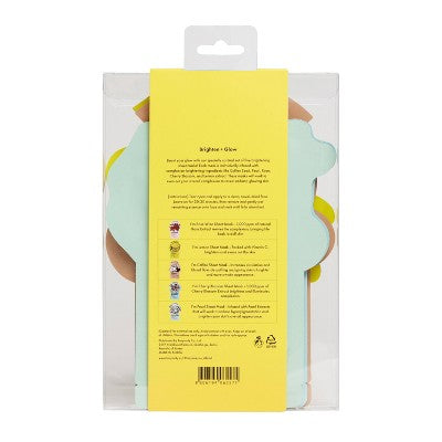 Product packaging with a yellow label on a white background