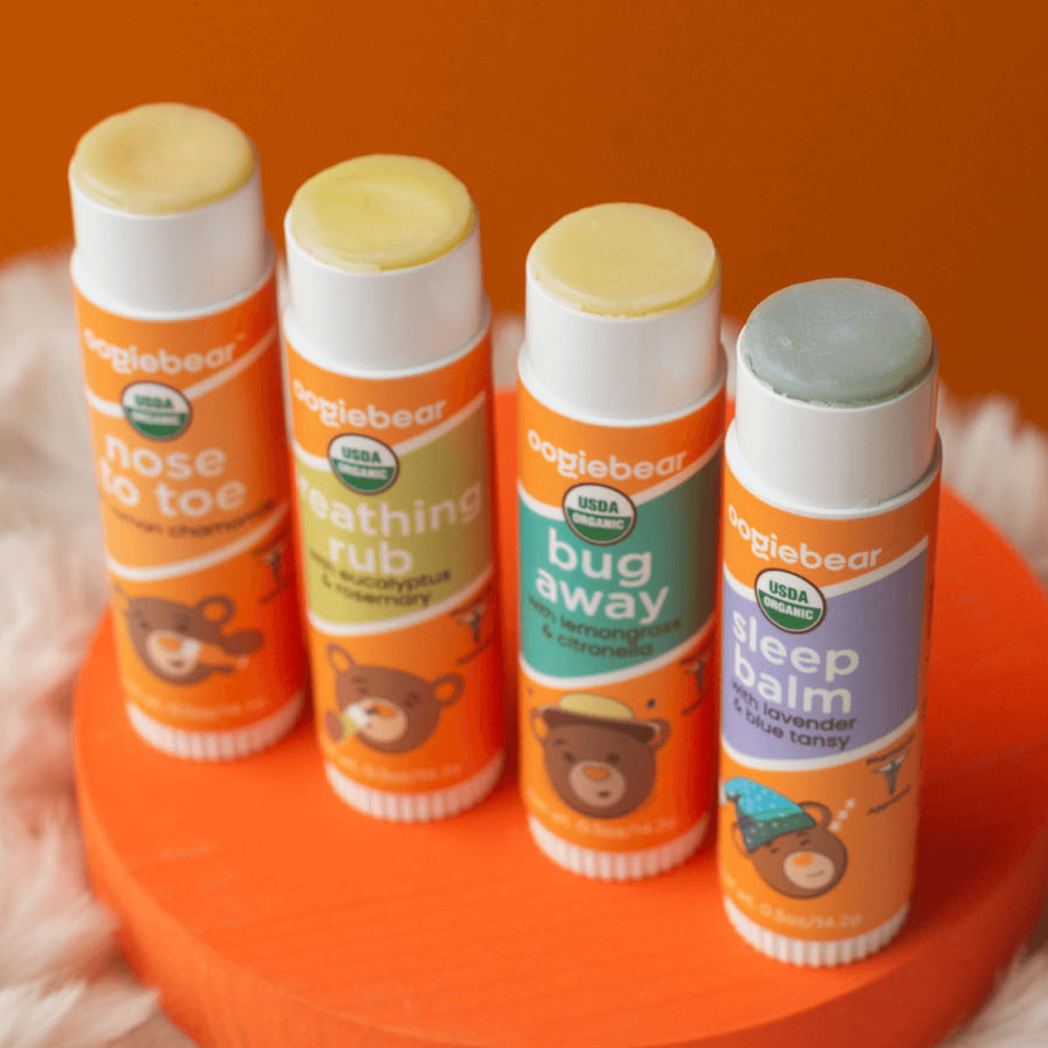 Organic Baby Balm Collection – 4-Pack