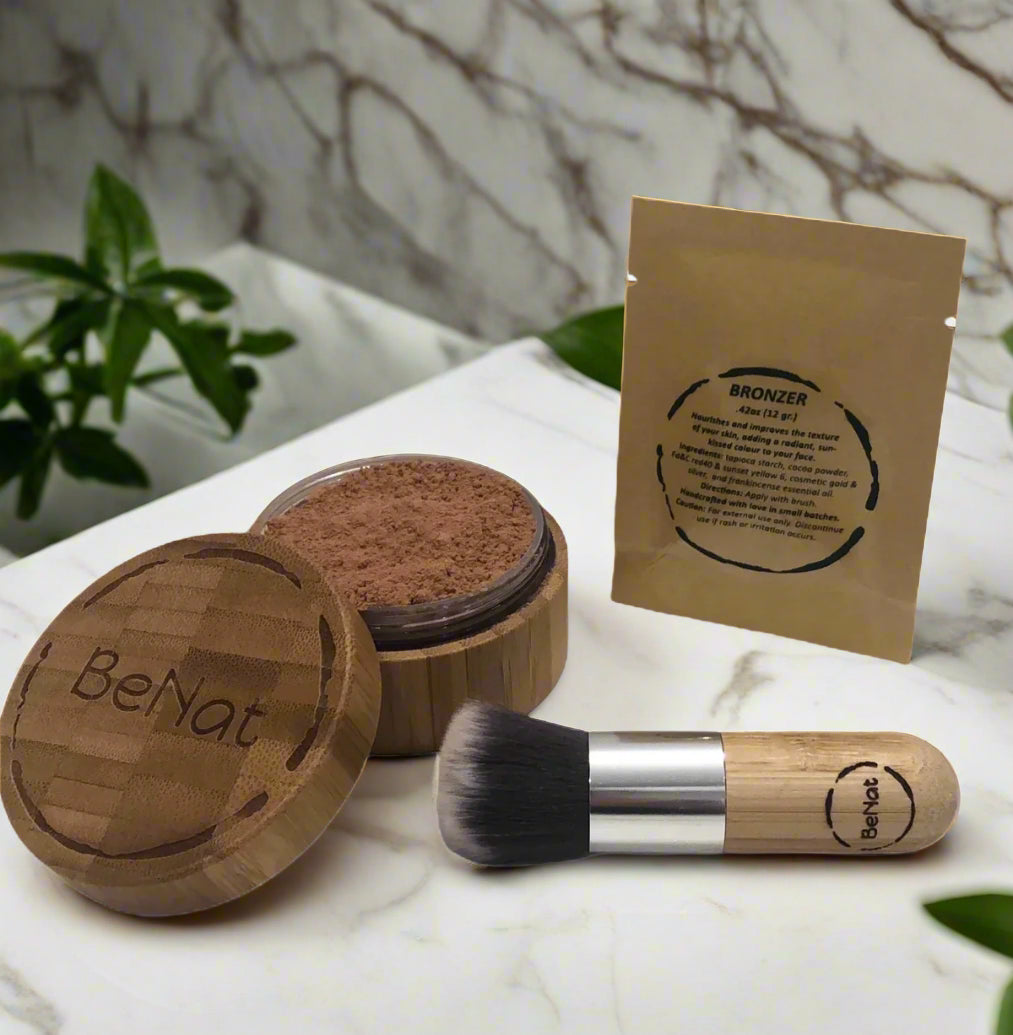 BeNat All-Natural Eco-Friendly Bronzer Loose Powder Set