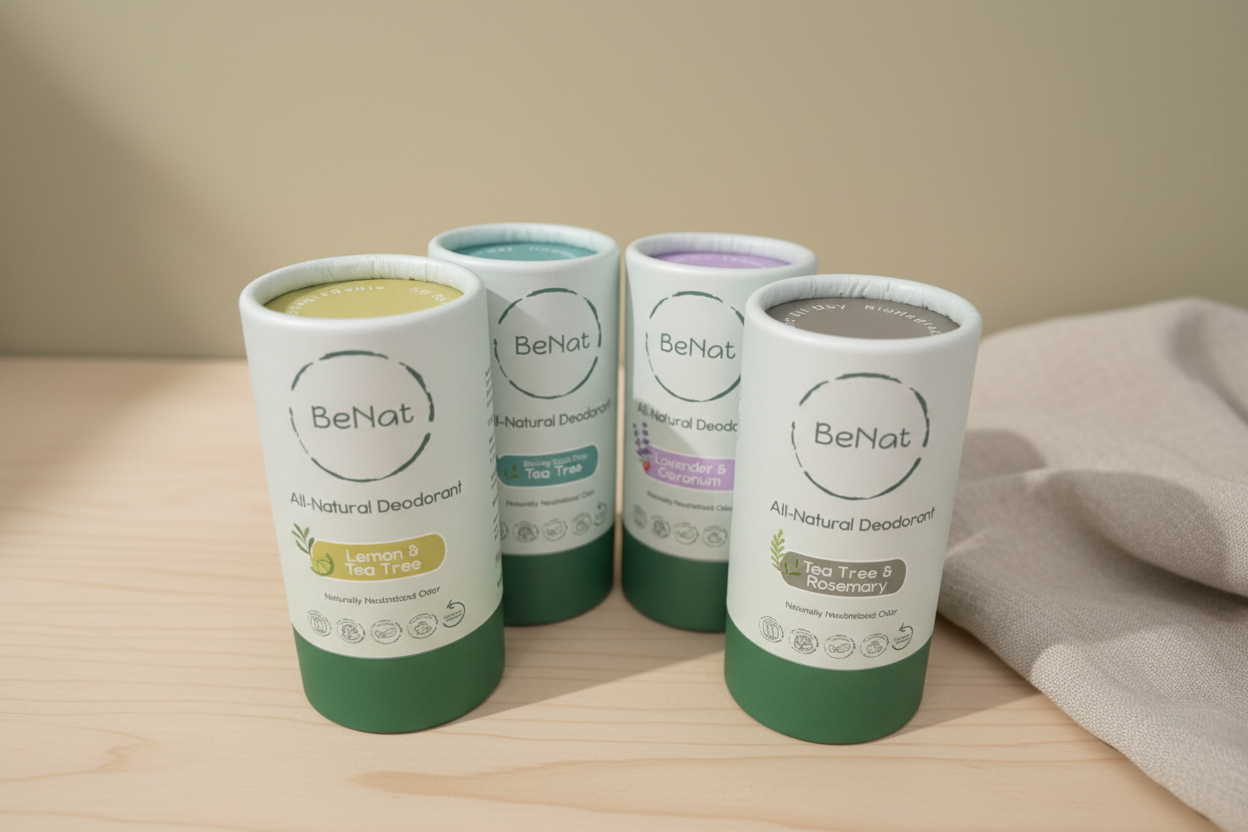 All-Natural Plastic-Free Deodorant – 3 Oz