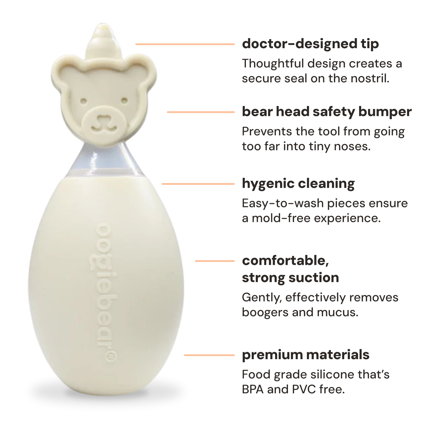 oogiebear Baby Nose and Ear Cleaning Kit