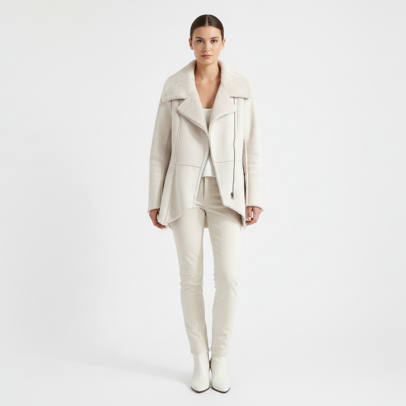 Bebe Pre-Loved Waist Length Uneven Hem Coat