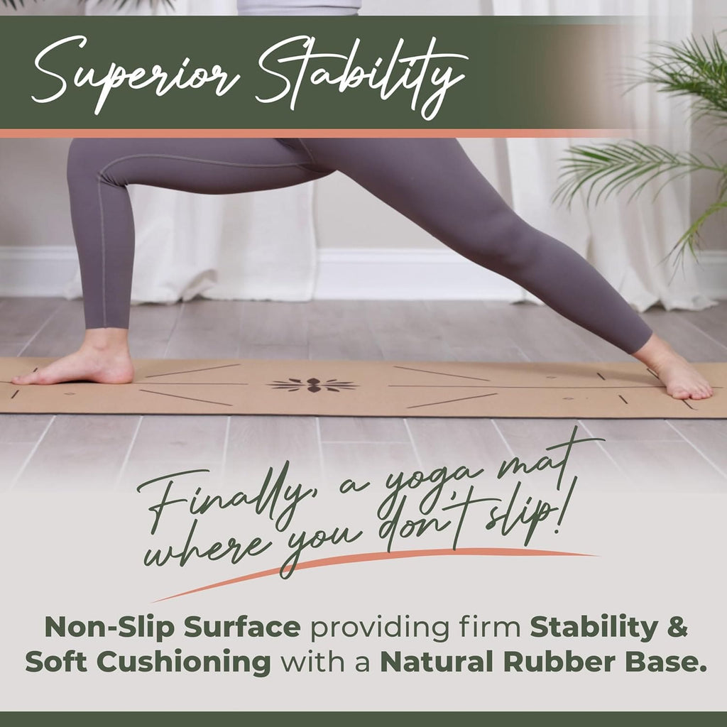 Ultimate Cork Yoga Essentials Kit – Mat, Blocks, Carry Strap