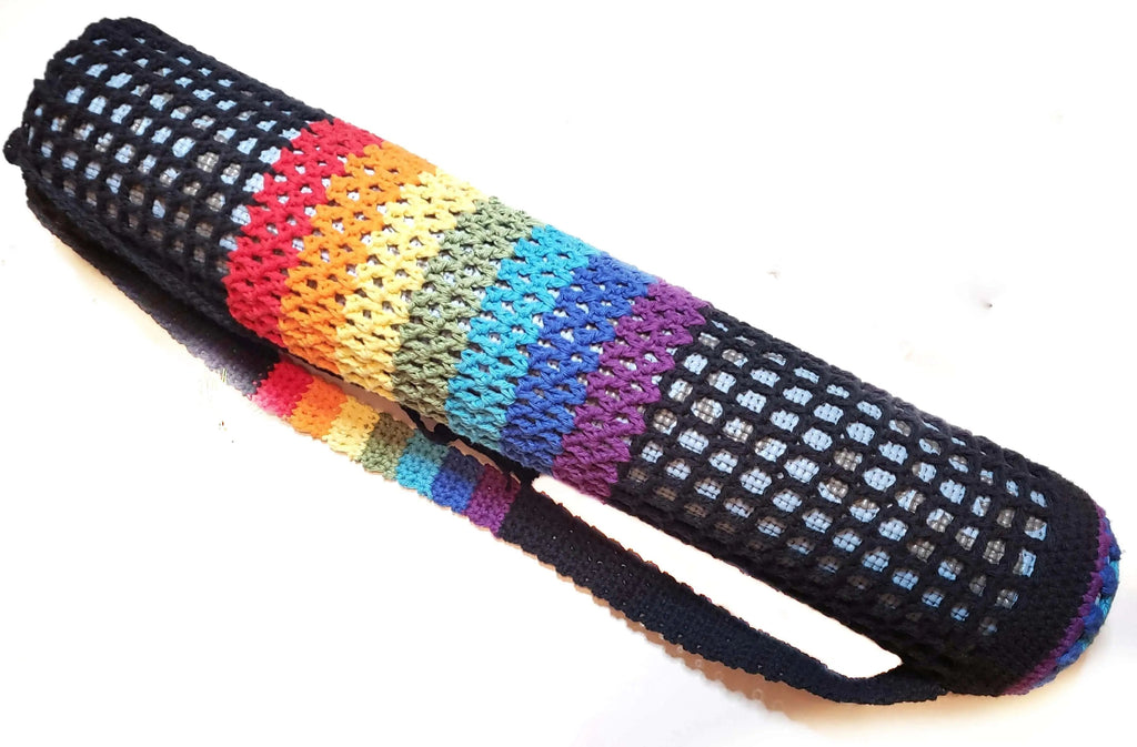 Black Chakra Yoga Mat Bag-4