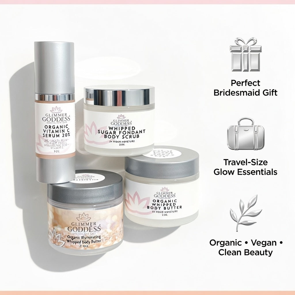 Bridesmaid Glow Gift Set – 4 Piece Radiant Beauty Essentials for Bridal Party & Wedding Day