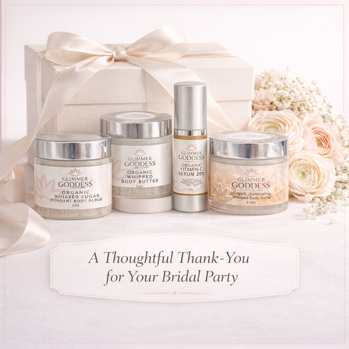 Bridesmaid Glow Gift Set – 4 Piece Radiant Beauty Essentials for Bridal Party & Wedding Day