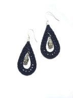 Buddha Teardrop Statement Earrings-3