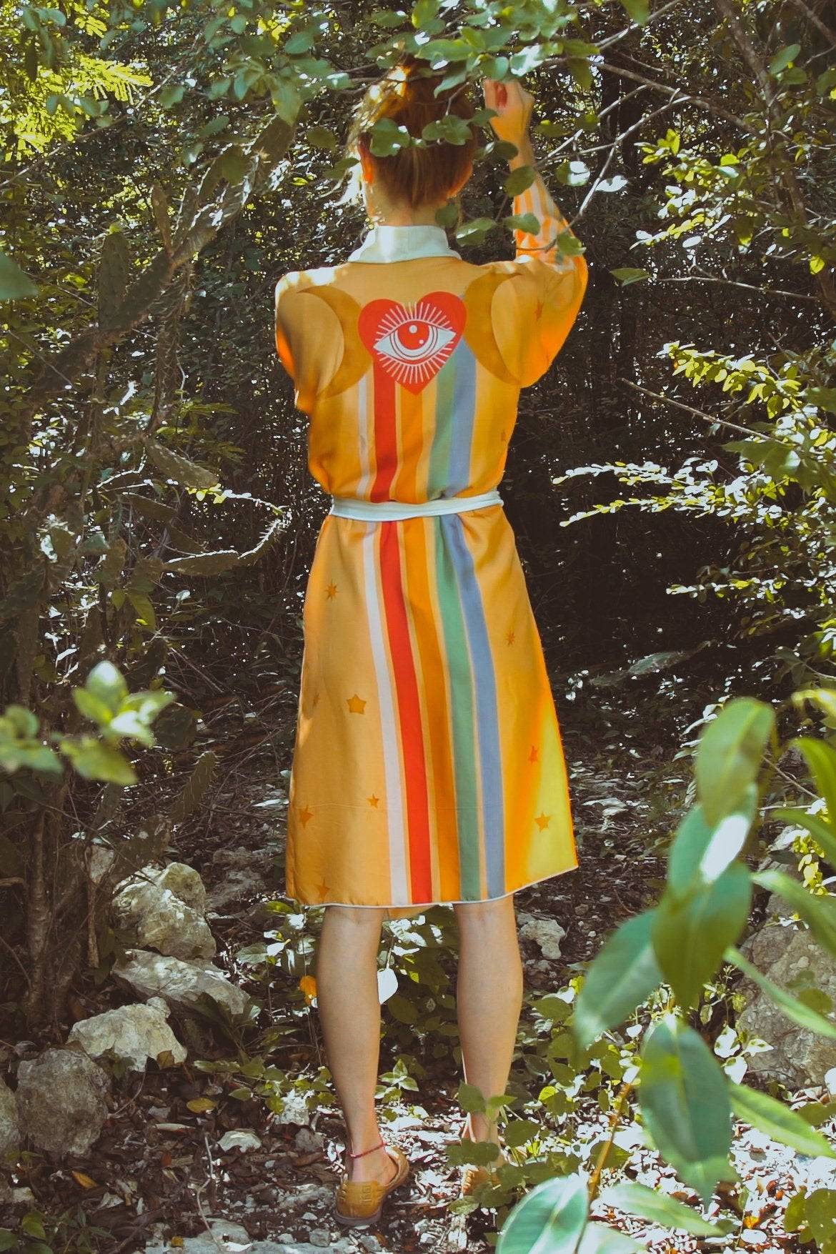 The Rigel Robe in Yucatan Rainbow-0