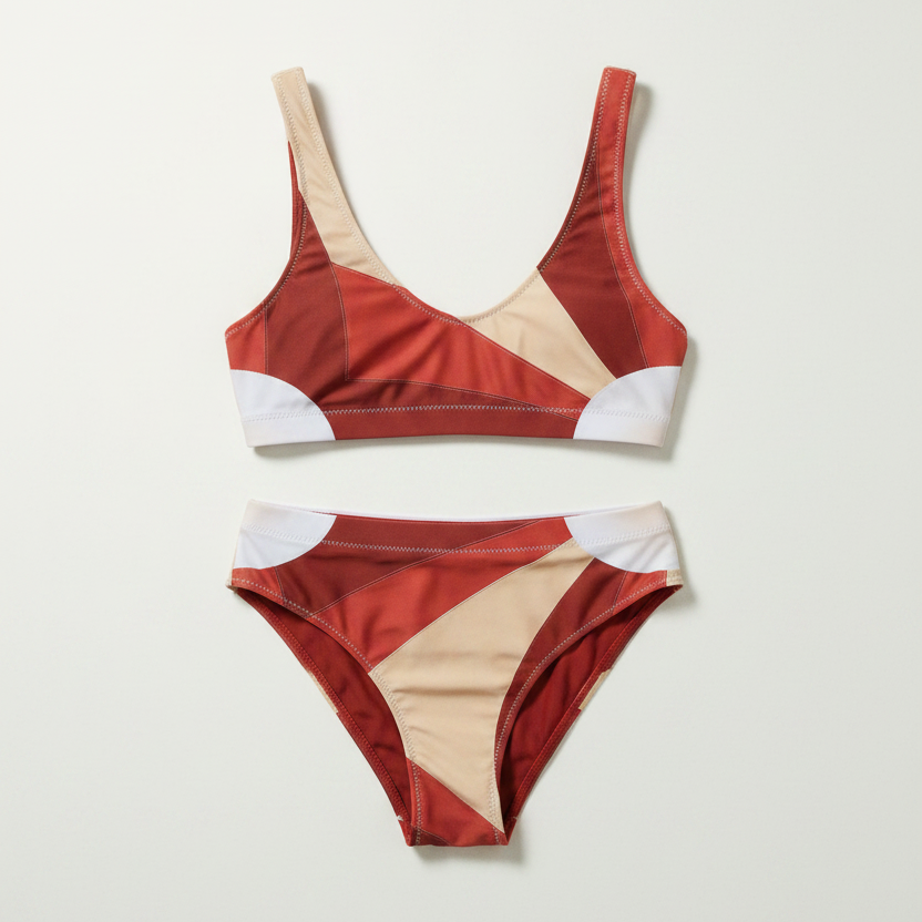 Cygnus Recycled Polyester Swimsuit in Sunrise – Handcrafted to Order