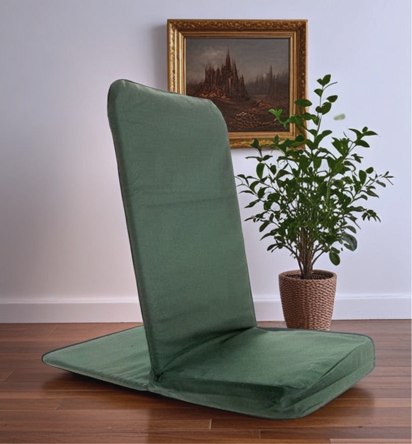 Folding Meditation Floor Cushion Chair with Back Rest